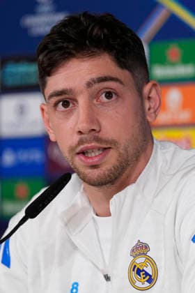 March 10, 2026, Valdebebas, Madrid, Spain: Federico Valverde attends his press conference, PK, Pressekonferenz during the training day of Real Madrid ahead the UEFA Champions League 2025 26, Round of 16 first leg, football match against Manchester City at Ciudad Deportiva Real Madrid on March 10, 2026, in Valdebebas, Madrid, Spain. Real Madrid Training And Press Conference - UEFA Champions League 2025 26 Round Of 16 First Leg  - ZUMAa181 20260310_zaa_a181_026 Copyright: xOscarxJ.xBarrosox