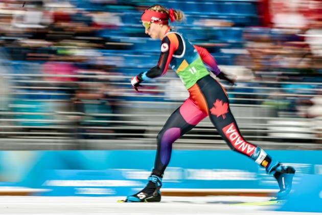 ITALY, TESERO - MARCH 10, 2026: Natalie Wilkie of Canada competes in a women s para cross-country skiing classic standing sprint semifinal at Tesero Cross-Country Stadium during the 2026 Winter Paralympic Games 2026 Winter Paralympics: Para Cross-Country Skiing  - ZUMAt113 20260310_zaa_t113_179 Copyright: xMikhailxTereshchenkox