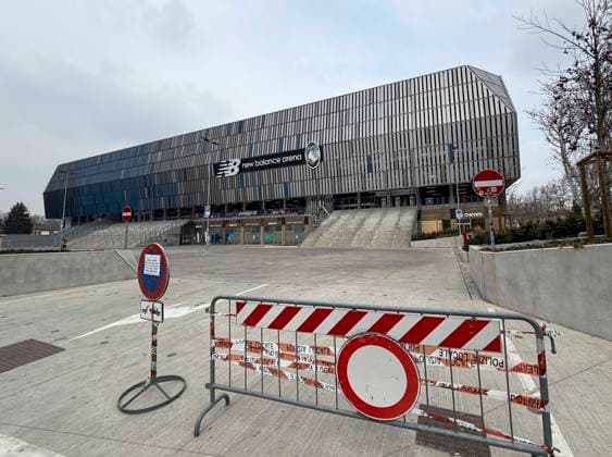10 03 2026, Football UEFA Championsleague 2025 2026 Round of 16, Atalanta Bergamo FC Bayern Munich, in the New Balance Arena Bergamo, Italy , the New Balance Arena from outside DFL and DFB regulations prohibit any use of photographs as image sequences and or quasi video