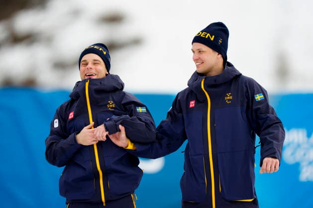 VAL DI FIEMME, ITALY 20260307 Sweden s Zebastian Modin and guide Emil Talsi win bronze during Tuesday s sprint competition at the Tesero cross country skiing center during the 2026 Paralympics. VAL DI FIEMME ITALY 2026 x10500x *** VAL DI FIEMME, ITALY 20260307 Sweden s Zebastian Modin and guide Emil Talsi win bronze during Tuesday s sprint competition at the Tesero cross country skiing center during the 2026 Paralympics VAL DI FIEMME ITALY 2026 x10500x  Copyright: xOscarxOlsson ParasportxSverige xTTx PARALYMPICS 2026 CROSS-COUNTRY SKIING