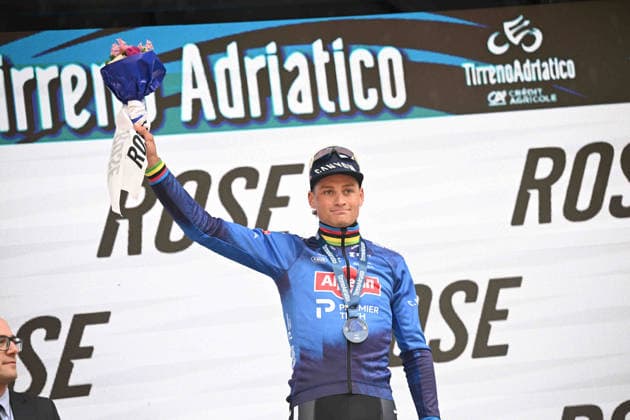 10-03-2026 Tirreno - Adriatico; Tappa 02 Camaiore - San Gimignano; 2026, Alpecin - Premier Tech; Van Der Poel, Mathieu; San Gimignano; 