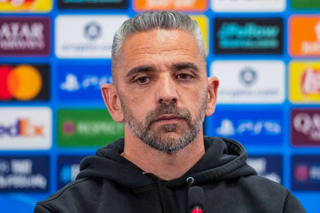 Football, press conference with Sporting Bodo, Norway 20260310 Sporting coach Rui Borges during a press conference with Sporting at Aspmyra stadium before the Champions League football match against Bodo Glimt Photo Fredrik Varfjell NTB Bodo Norway EDITORIAL USE ONLY RESTRICTED USE FOR BETTING COMPANIES  Copyright: xFredrikxVarfjellx xNTBx