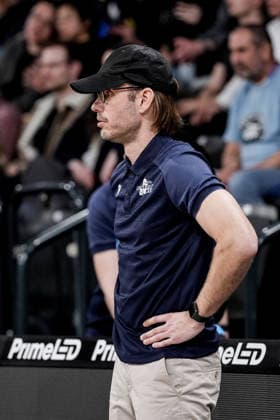 Germany easyCredit BBL, Main Round 2025 26, 26 Matchday Veolia Towers Hamburg vs Science City Jena Inselpark Arena Hamburg Björn Harmsen Science City Jena, Head Coach Copyright: xStefanxTrochax