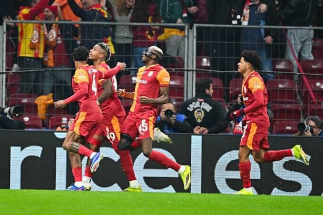 Galatasaray v Liverpool - UEFA Champions League ISTANBUL, TURKIYE - MARCH 10: Galatasaray players celebrate after scoring during the UEFA Champions League round of 16 first leg match between Galatasaray and Liverpool at RAMS Park in Istanbul, Turkiye, on March 10, 2026. Cem Tekkesinoglu Anadolu Istanbul Turkey. Editorial use only. Please get in touch for any other usage.  Copyright: x2026xAnadoluxCemxTekkesinoglux