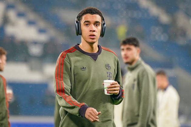 Italy Football UEFA Champions League 2025 2026, Round of 16 Atalanta Bergamo vs FC Bayern Munich New Balance Arena Bergamo Jamal Musiala FC Bayern Munich, 10 Copyright: xJOERANxSTEINSIEKx