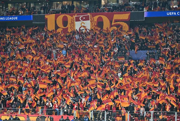 Galatasaray v Liverpool - UEFA Champions League ISTANBUL, TURKIYE - MARCH 10: Galatasaray fans support their team during the UEFA Champions League round of 16 play-off first leg match between Galatasaray and Liverpool at RAMS Park in Istanbul, Turkiye, on March 10, 2026. Elif Ozturk Anadolu Istanbul Turkey. Editorial use only. Please get in touch for any other usage.  Copyright: x2026xAnadoluxElifxOzturkx