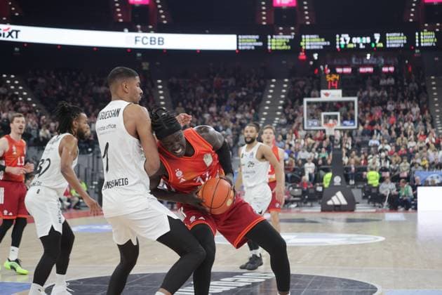 Game scene Basketball Bayern Braunschweig Bundesliga, FC Bayern Basketball Basketball Löwen Braunschweig, 25 Matchday, Season 2025 2026, 10 03 2026, in Munich, S A P G A R D E N, Germany Source Copyright Credit Oryk HAIST xBASKETBALL-BAYERN-BRAUNSCHWEIGx
