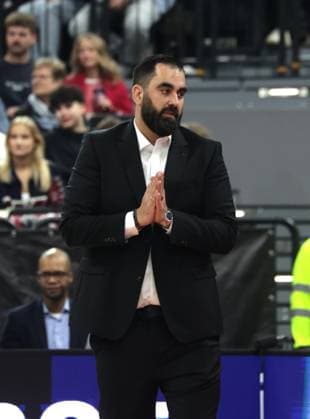 Braunschweig coach Ramon Diaz SANCHEZ Basketball Bayern Braunschweig Bundesliga, FC Bayern Basketball Basketball Löwen Braunschweig, 25 Matchday, Season 2025 2026, 10 03 2026, in Munich, S A P G A R D E N, Germany Source Copyright Credit Oryk HAIST xBASKETBALL-BAYERN-BRAUNSCHWEIGx