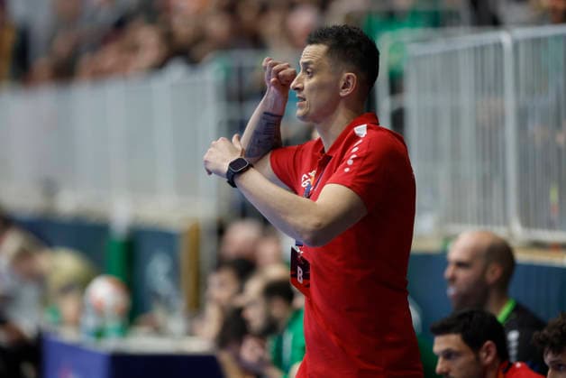 RK Nexe v Recken v TSV Hannover-Burgdorf - EHF European League Men 2025 2026 NASICE, CROATIA - MARCH 10: Coach Sasa Barisic Jaman of RK Nexe during the EHF European League Men 2025 2026 match between RK Nexe and Recken - TSV Hannover-Burgdorf at Sports Hall King Tomislav on March 10, 2026 in Nasice, Croatia.  DavorxJavorovic PIXSELL