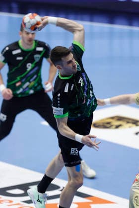 RK Nexe v Recken v TSV Hannover-Burgdorf - EHF European League Men 2025 2026 NASICE, CROATIA - MARCH 10: Aleksandar Cenic of RK Nexe in action during the EHF European League Men 2025 2026 match between RK Nexe and Recken - TSV Hannover-Burgdorf at Sports Hall King Tomislav on March 10, 2026 in Nasice, Croatia.  DavorxJavorovic PIXSELL
