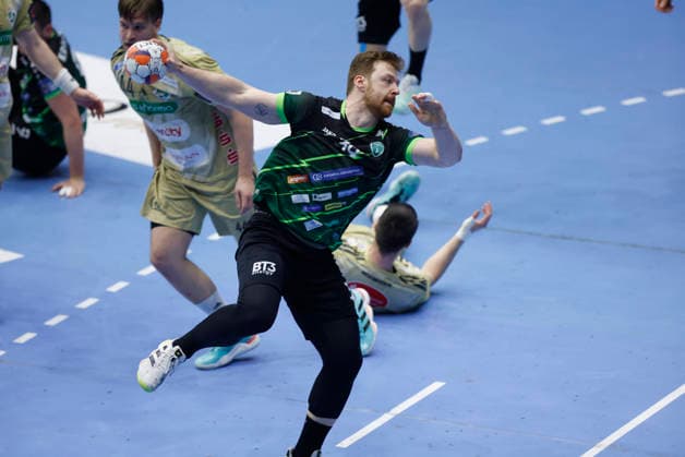 RK Nexe v Recken v TSV Hannover-Burgdorf - EHF European League Men 2025 2026 NASICE, CROATIA - MARCH 10: Leon Vucko of RK Nexe in action during the EHF European League Men 2025 2026 match between RK Nexe and Recken - TSV Hannover-Burgdorf at Sports Hall King Tomislav on March 10, 2026 in Nasice, Croatia.  DavorxJavorovic PIXSELL
