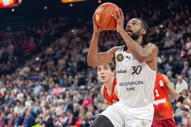 Chip Flanigan 30 Basketball Loewen Braunschweig , FC Bayern Basketball vs Basketball Loewen Braunschweig, BBL, 25 Matchday, 10 03 2026 Munich Bavaria Germany Copyright: xkolbert-press UlrichxGamelx