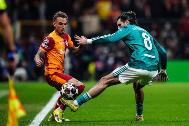 Galatasaray v Liverpool - UEFA Champions League ISTANBUL, TURKIYE - MARCH 10: Dominik Szoboszlai of Liverpool in action against Noa Lang of Galatasaray during the UEFA Champions League round of 16 play-off first leg match between Galatasaray and Liverpool at RAMS Park in Istanbul, Turkiye, on March 10, 2026. Hakan Akgun Anadolu Istanbul Turkey. Editorial use only. Please get in touch for any other usage.  Copyright: x2026xAnadoluxHakanxAkgunx