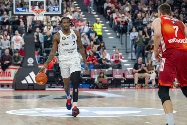 Joshua Hawley 3 Basketball Loewen Braunschweig , FC Bayern Basketball vs Basketball Loewen Braunschweig, BBL, 25 Matchday, 10 03 2026 Munich Bavaria Germany Copyright: xkolbert-press UlrichxGamelx