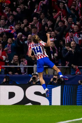 Atletico de Madrid v Tottenham Hotspur FC UEFA Champions League 2025 26 Round of 16 Atletico de Madrid v Tottenham Hotspur FC UEFA Champions League 2025 26 Round of 16 First Leg match Marcos Llorente celebrates a goal during the UEFA Champions League 2025 26 Round of 16 First Leg match between Atletico de Madrid and Tottenham Hotspur FC at Estadio Riyadh Air Metropolitano on March 10, 2026 in Madrid, Spain Madrid Madrid Spain Copyright: xALEJANDROxMATIASx