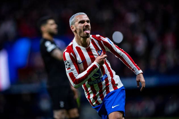Atletico de Madrid vs Tottenham Hotspur - UEFA Champions League - 10 03 2026 Antoine Griezmann of Atletico de Madrid celebrates his goal during the UEFA Champions League match between Atletico de Madrid and Tottenham Hotspur at Riyadh Air Metropolitano Stadium on March 10, 2026 in Madrid, Spain. Madrid Spain Copyright: xMarinaxFrutos PGSxPhotoxAgencyx