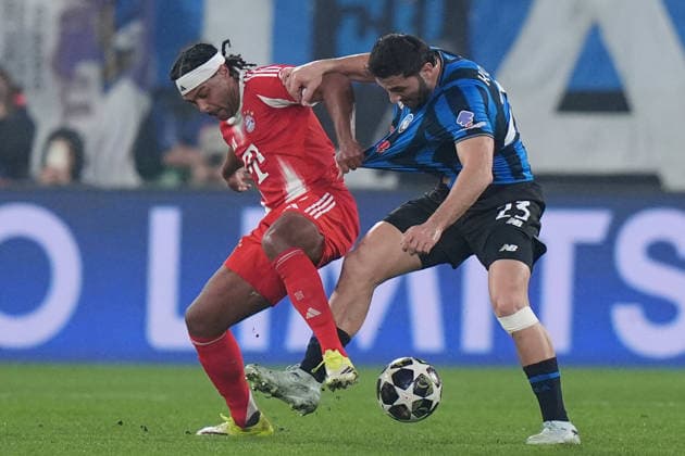 Atalanta s Sead Kolasinac during the Uefa Champions League soccer match between Atalanta and Bayern Munich at the New Balance Stadium in Bergamo , north Italy - Tuesday , March 10 , 2026. - Soccer .  Copyright: xSpada LaPressex