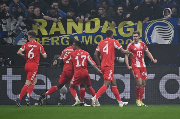 Josip Stanisic of F.C. Bayern Munchen celebrates after scoring the goal of 0-1 during the UEFA Champions League 2025 26 League Round of 16 First Leg match between Atalanta B.C. v Bayern Munchen at the Bergamo Stadium on March 10, 2026 in Bergamo, Italy.  Copyright: xDomenicoxCippitelli IPAxSportx xipa-agency.netx xx IPA_72679748 IPA_Agency_IPA72679748