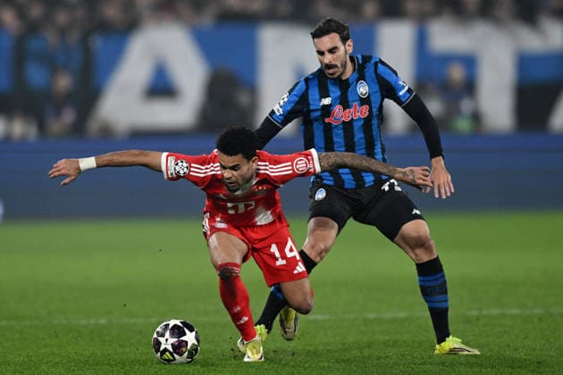 Db Bergamo 10 03 2026 - Champions League Atalanta-Bayern Monaco foto Daniele Buffa Image nella foto: Luis Diaz-Davide Zappacosta 1 