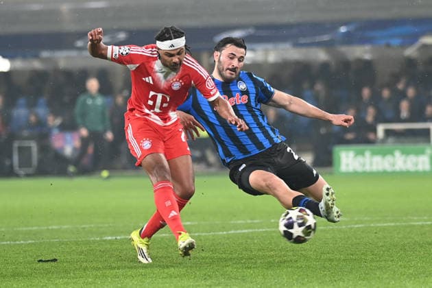 Serge Gnabry (Fc Byern Munchen) scoaring a goal during Atalanta BC vs FC Bayern Munchen, UEFA Champions League football match in Bergamo, Italy, March 10 2026  Copyright: xGianlucaxRicci IPAxSportx xipa-agency.netx xx IPA_72680186 IPA_Agency_IPA72680186
