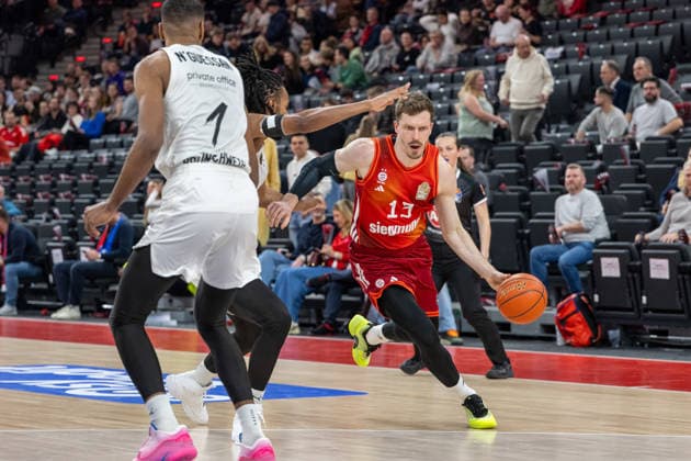 Andreas Obst 13 FC Bayern Basketball , FC Bayern Basketball vs Basketball Loewen Braunschweig, BBL, 25 Matchday, 10 03 2026 Munich Bavaria Germany Copyright: xkolbert-press UlrichxGamelx