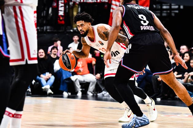 BASKET : Paris Basketball vs Olympiakos - Euroligue - JournÃ e 30 - 10 03 26 Tyler Dorsey (Olympiakos) ParisFrance  Copyright: xBaptistexAutissierx