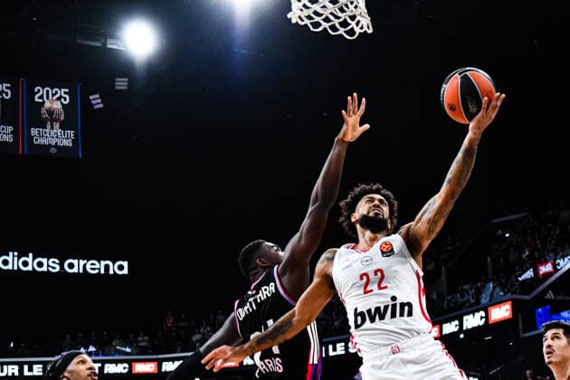 BASKET : Paris Basketball vs Olympiakos - Euroligue - JournÃ e 30 - 10 03 26 Tyler Dorsey (Olympiakos) ParisFrance  Copyright: xBaptistexAutissierx