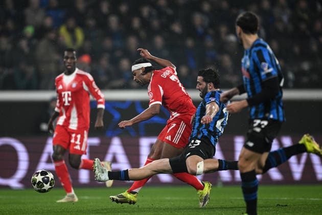 Mg Bergamo 10 03 2026 - Champions League Atalanta-Bayern Monaco foto Matteo Gribaudi Image nella foto: gol Serge Gnabry 