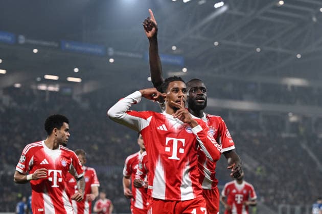 Mg Bergamo 10 03 2026 - Champions League Atalanta-Bayern Monaco foto Matteo Gribaudi Image nella foto: esultanza gol Michael Olise 