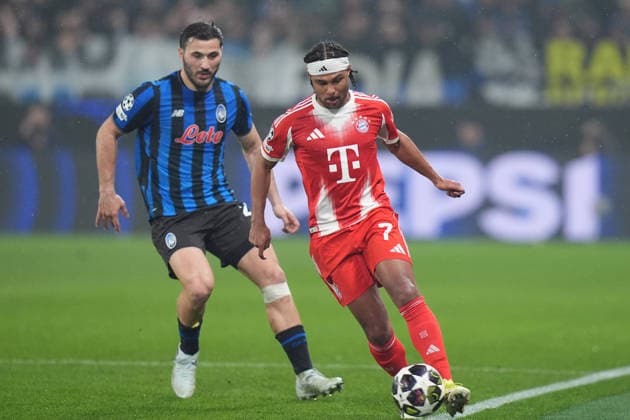 Bayern™s Serge Gnabry during the Uefa Champions League soccer match between Atalanta and Bayern Munich at the New Balance Stadium in Bergamo , north Italy - Tuesday , March 10 , 2026. - Soccer .  Copyright: xSpada LaPressex