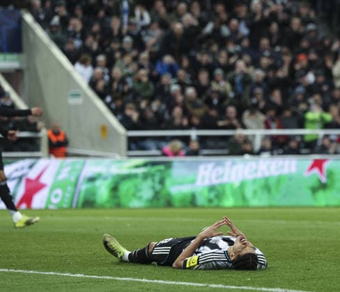 Newcastle v Barcelona, UEFA Champions League, Round of 16, 1st leg 10.03.26 Newcastle v Barcelona, UEFA Champions League, Round of 16, 1st leg Bradley Ormesher The Times William Osula of Newcastle United after missed chance  Copyright: xBradleyxOrmesherx NINTCHDBPICT001065606172