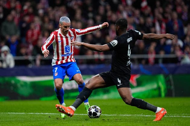 March 10, 2026, Madrid, Madrid, Spain: Antoine Griezmann of Atletico de Madrid shoots for goal during the UEFA Champions League 2025 26 Round of 16 First Leg match between Atletico de Madrid and Tottenham Hotspur at Riyadh Air Metropolitano on March 10, 2026, in Madrid, Spain. Atletico De Madrid V Tottenham Hotspur - UEFA Champions League 2025 26 Round Of 16 First Leg  - ZUMAa181 20260310_zaa_a181_123 Copyright: xDennisxAgyemanx