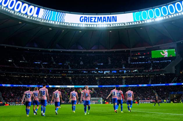 UEFA Champions League 2025 26 Round of 16 First Leg match between Atletico de Madrid and Tottenham Hotspur FC Antoine Griezmann of Atletico de Madrid celebrates goal during UEFA Champions League 2025 26 Round of 16 First Leg match between Atletico de Madrid and Tottenham Hotspur FC at Estadio Civitas Metropolitano on March 10, 2026 in Madrid, Spain Madrid EDITORIAL USE ONLY Copyright: xx x dpphotos201231