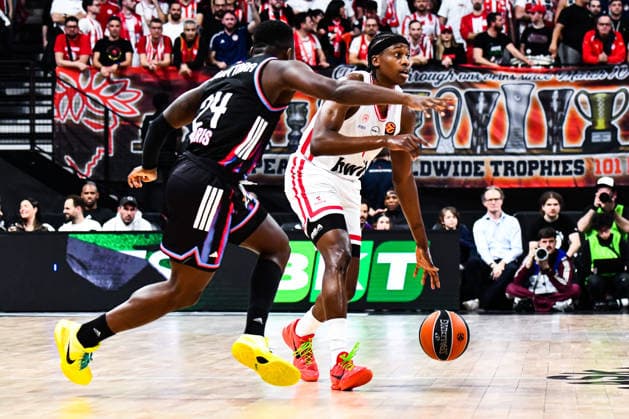 BASKET : Paris Basketball vs Olympiakos - Euroligue - JournÃ e 30 - 10 03 26 Frank Ntilikina (Olympiakos) ParisFrance  Copyright: xBaptistexAutissierx