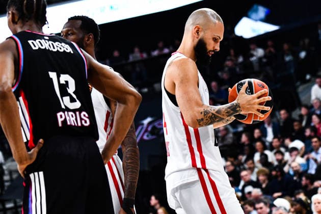 BASKET : Paris Basketball vs Olympiakos - Euroligue - JournÃ e 30 - 10 03 26 Evan Fournier (Olympiakos) ParisFrance  Copyright: xBaptistexAutissierx