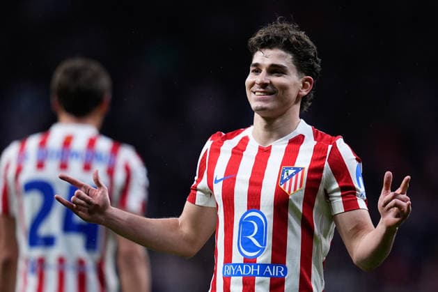 March 10, 2026, Madrid, Madrid, Spain: Julian Alvarez of Atletico de Madrid celebrates a goal during the UEFA Champions League 2025 26 Round of 16 First Leg match between Atletico de Madrid and Tottenham Hotspur at Riyadh Air Metropolitano on March 10, 2026, in Madrid, Spain. Madrid Spain - ZUMAa181 20260310_zaa_a181_137 Copyright: xDennisxAgyemanx