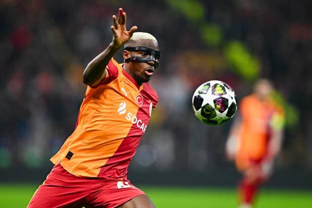 Galatasaray v Liverpool - UEFA Champions League ISTANBUL, TURKIYE - MARCH 10: Victor Osimhen of Galatasaray in action during the UEFA Champions League round of 16 play-off first leg match between Galatasaray and Liverpool at RAMS Park in Istanbul, Turkiye, on March 10, 2026. Cem Tekkesinoglu Anadolu Istanbul Turkey. Editorial use only. Please get in touch for any other usage.  Copyright: x2026xAnadoluxCemxTekkesinoglux
