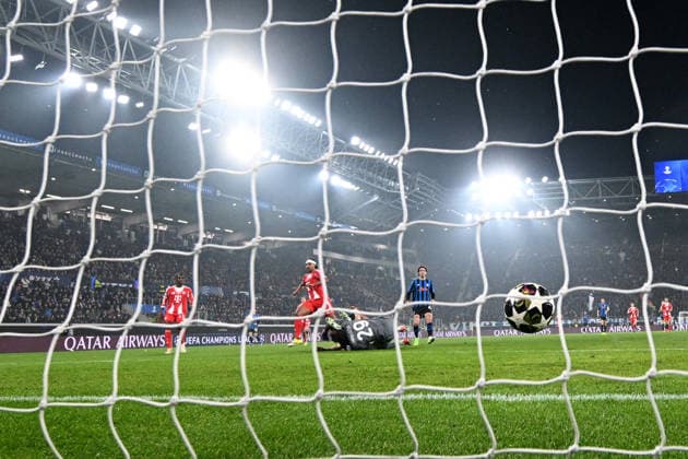 Mg Bergamo 10 03 2026 - Champions League Atalanta-Bayern Monaco foto Matteo Gribaudi Image nella foto: gol Serge Gnabry 