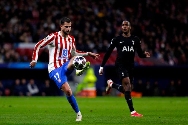 UEFA champions league - Atletico de Madrid vs Tottenham Hotspur MADRID,SPAIN - 10 March:David Hancko of Atletico de Madrid in action during UEFA champions league 2025 26 Round of 16 first leg match between Atletico de Madrid and Tottenham Hotspur at Riyadh Air Metropolitano Stadium. (Photo by Guille Martinez f22photo) Madrid Riyadh Air Metropolitano Stadium Spain Copyright: xGuillermoxMartinezx