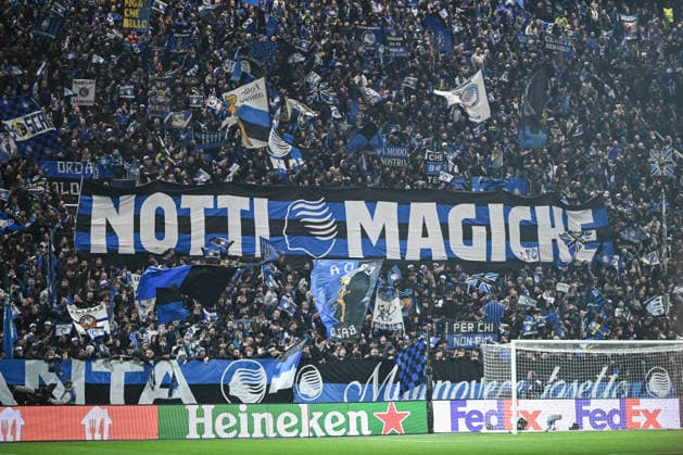 CALCIO - UEFA Champions League - Atalanta BC vs FC Bayern Munchen Atalanta BC supporters during he UEFA Champions League 2025 2026 16 first Leg match between Atalanta BC and FC Bayern Monaco, on 10 of March 2026, at New balance Arena stadium in Bergamo, Italy Bergamo Italy  Copyright: xIPAxSport ABACAx