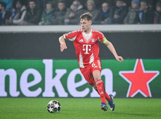 FOOTBALL CHAMPIONS LEAGUE SEASON 2025 2026 Round of 16 first leg 10 03 2026 Atalanta Bergamo FC Bayern Muenchen Joshua Kimmich FC Bayern Muenchen