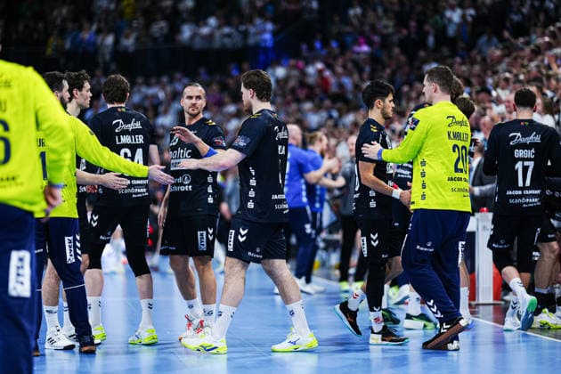 SG Flensburg Handewitt disappointed disappointment after defeat GER, THW Kiel vs SG Flensburg Handewitt, Handball, EHF European League, Main Round, Season 2025 2026, 10 03 2026 GER, THW Kiel vs SG Flensburg Handewitt, Handball, EHF European League, Main Round, Season 2025 2026, 10 03 2026 Kiel Copyright: xEibner-Pressefoto MarcelxvonxFehrnx EP_MFN