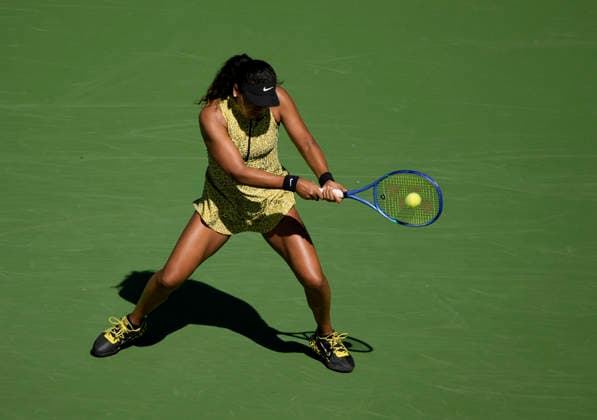 March 10, 2026 Naomi Osaka (JPN) returns a shot against Aryna Sabalenka during their fourth round match at the BNP Paribas Open held at the Indian Wells Tennis Garden in Indian Wells, California. California. Mandatory Photo Credit : CSM Tennis 2026: BNP Paribas Open MAR 10  - ZUMAc04_ 20260310_zma_c04_016 Copyright: xCharlesxBausx