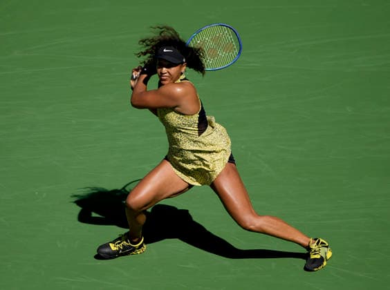 March 10, 2026 Naomi Osaka (JPN) returns a shot against Aryna Sabalenka during their fourth round match at the BNP Paribas Open held at the Indian Wells Tennis Garden in Indian Wells, California. California. Mandatory Photo Credit : CSM Tennis 2026: BNP Paribas Open MAR 10  - ZUMAc04_ 20260310_zma_c04_019 Copyright: xCharlesxBausx