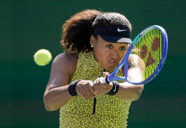 March 10, 2026 Naomi Osaka (JPN) returns a shot against Aryna Sabalenka during their fourth round match at the BNP Paribas Open held at the Indian Wells Tennis Garden in Indian Wells, California. California. Mandatory Photo Credit : CSM Tennis 2026: BNP Paribas Open MAR 10  - ZUMAc04_ 20260310_zma_c04_030 Copyright: xCharlesxBausx