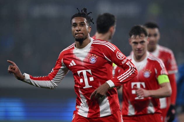 Db Bergamo 10 03 2026 - Champions League Atalanta-Bayern Monaco foto Daniele Buffa Image nella foto: esultanza gol Michael Olise 