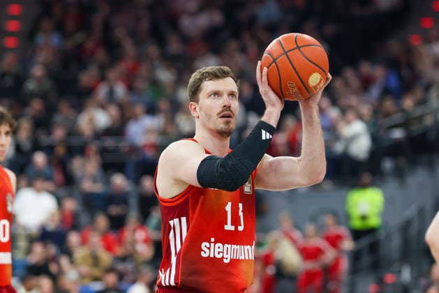 Andreas Obst FC Bayern Basketball, 13 , GER, FC Bayern Basketball vs Basketball Loewen Braunschweig, Basketball, easycredit Basketball Bundesliga, 25 Matchday, Season 2025 2026, 10 03 2026, GER, FC Bayern Basketball vs Basketball Loewen Braunschweig, Basketball, easycredit Basketball Bundesliga, 25 Matchday, Season 2025 2026, 10 03 2026 Muenchen Copyright: xEibner-Pressefoto JennixMaulx EP_JML