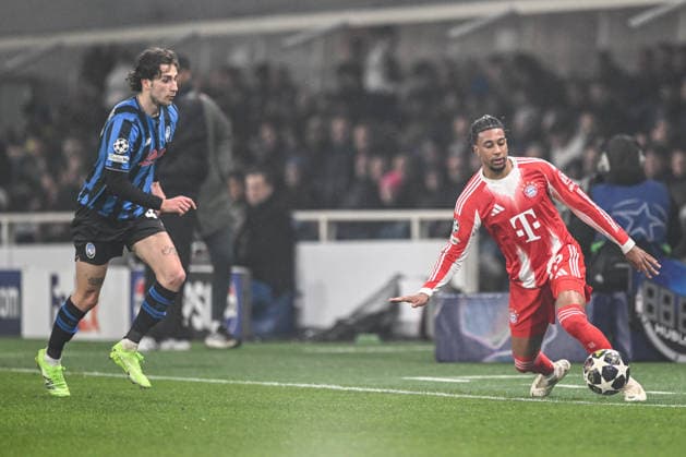 Michael Olise of Fc Bayern Monaco in action during the UEFA Champions League 2025 2026 16 first Leg match between Atalanta BC and FC Bayern Monaco, on 10 of March 2026, at New balance Arena stadium in Bergamo, Italy  Copyright: xTizianoxBallabio IPAxSportx xipa-agency.netx xx IPA_72683575 IPA_Agency_IPA72683575
