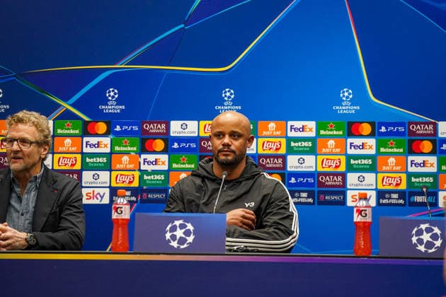 Italy Football UEFA Champions League 2025 2026, Round of 16 Atalanta Bergamo vs FC Bayern Munich New Balance Arena Bergamo Vincent Kompany Coach, FC Bayern Munich Press Conference, Media Copyright: xJOERANxSTEINSIEKx