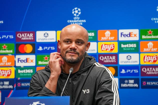 Italy Football UEFA Champions League 2025 2026, Round of 16 Atalanta Bergamo vs FC Bayern Munich New Balance Arena Bergamo Vincent Kompany Coach, FC Bayern Munich Press Conference, Media Copyright: xJOERANxSTEINSIEKx